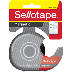 VisionChart Adhesive Magnetic Tape 19mmx3m In Dispenser Black